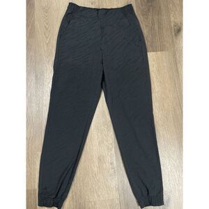 Athleta Brooklyn‎ Textured Jogger Sweatpant Womens Size 4 Black Tiger Print Gym